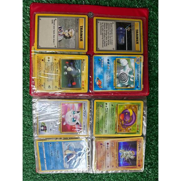 Vintage Red Pikachu Pokemon Card Binder 4-Pocket Full with Cards - Picture 5 of 17